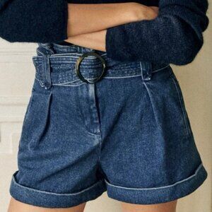 Sezane Denim Shorts Size 34
